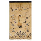 Vintage 1980s Chinese Peking Pillar Carpet